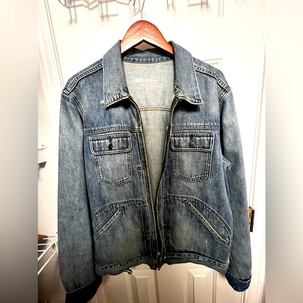 GAP men’s 1969 Classic Medium Wash Denim Jacket Size Large